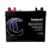 Continental Marine Starting battery with Extra HD labeling and dual top terminals.