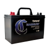 Continental Marine/RV Deep Cycle battery with handle and labeled terminals.